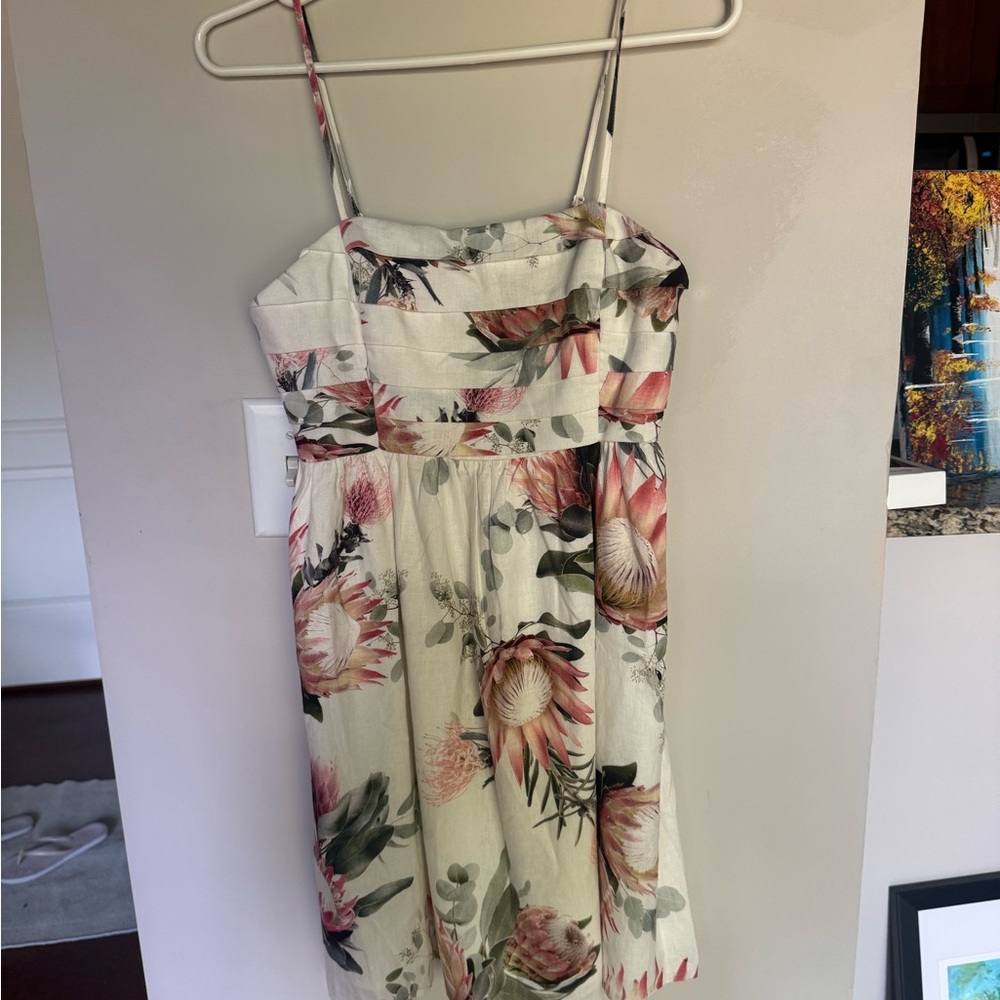 Express Floral Mini Brunch Dress